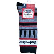 Wholesale - 1pr BUDWEISER MEN CREW SOCKS SIZE 10-13 C/P 60, UPC: 194382039243